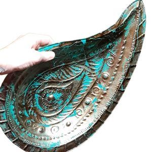 Tear Drop Glass Tray 16×10in.